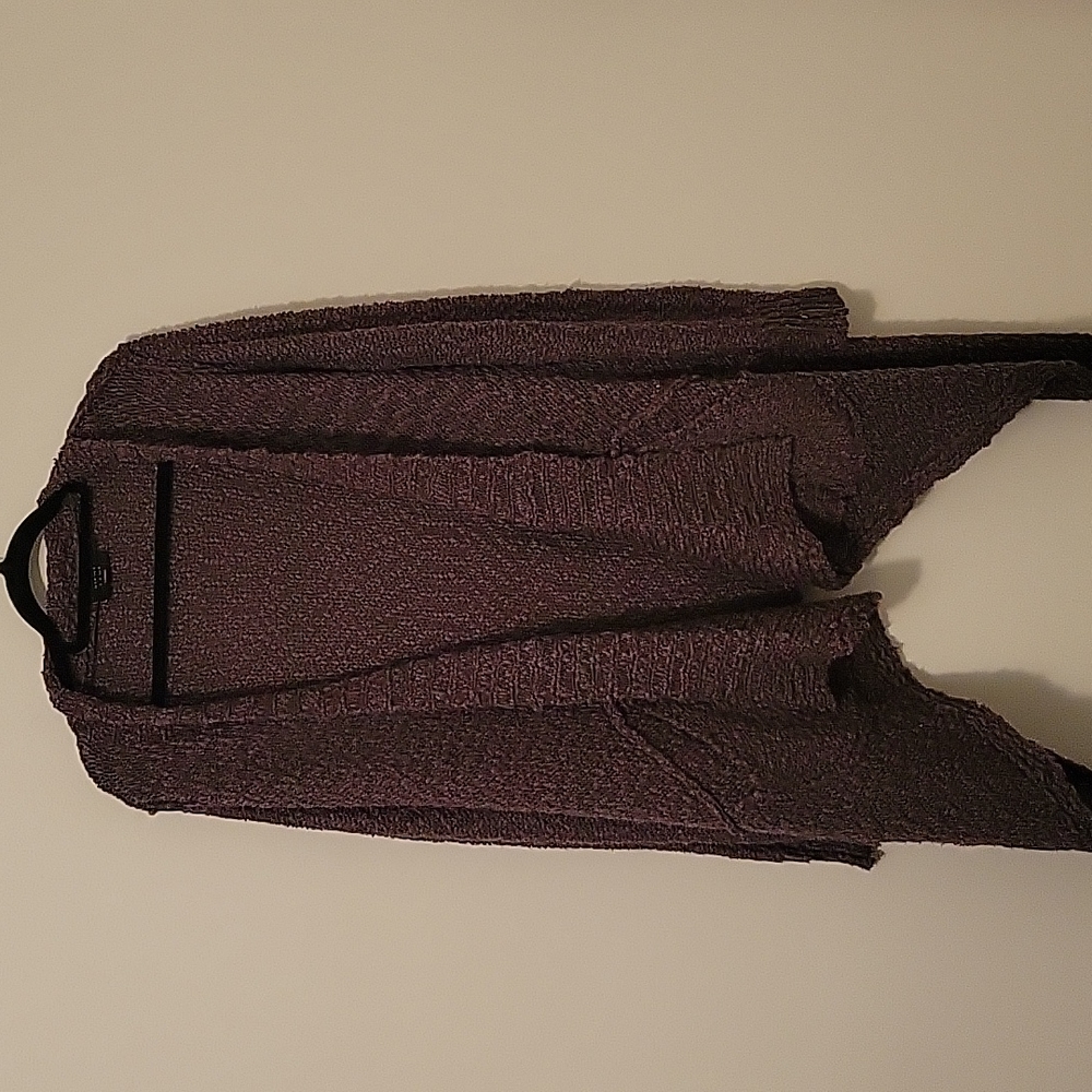 Vici Drape Front Knit Cardigan, Size Large